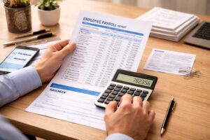 Registros de nómina para demostrar salarios perdidos tras un accidente